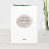 Carte Apple Slice Pentacle Birthday Green Plaid (Dos)