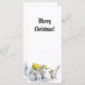 Carte Apporter Dans Le Signet De Fête Du Fromage De Noël (Devant / Derrière)