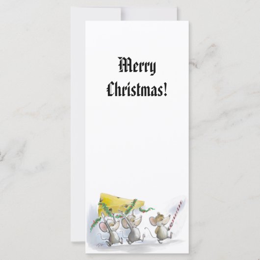 Carte Apporter Dans Le Signet De Fête Du Fromage De Noël (Devant)