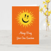 Carte Apportez toujours votre propre soleil (Fleur jaune)