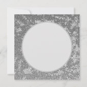 Carte Appréciation de Babysitter Merci en argent marbré (Dos)