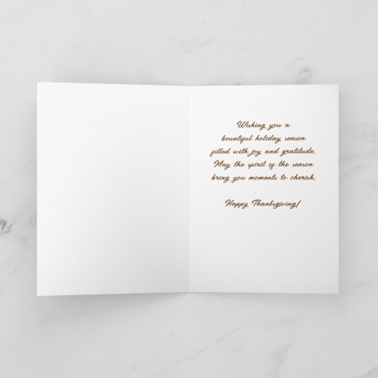 Carte Appréciation de l'action de grâces des collaborate (Intérieur)