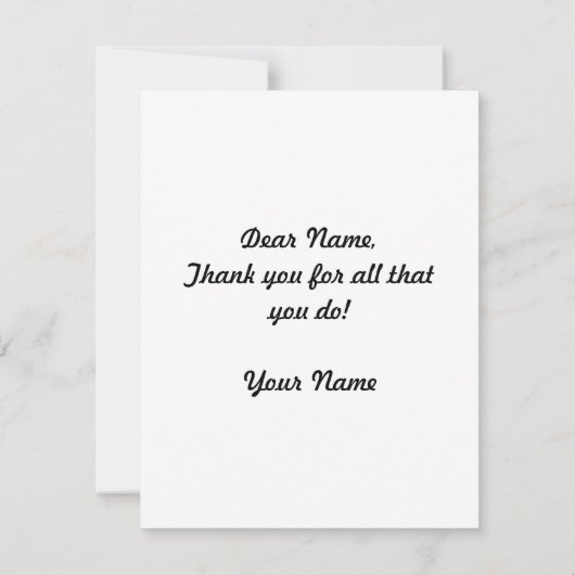 Carte Appréciation de l'enseignant (Dos)