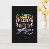 Carte Appréciation de l'enseignant de ballet - Citation  (Fleur jaune)