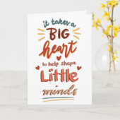 Carte Appréciation de l'enseignant Valentine (Fleur jaune)