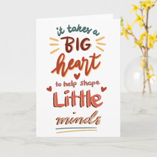 Carte Appréciation de l'enseignant Valentine (Fleur jaune)