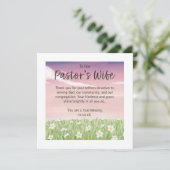 Carte Appréciation de l'épouse de pasteur (Debout devant)