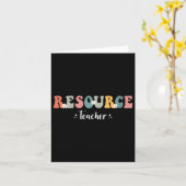 Carte Appréciation de professeur de ressource groovy rét (Fleur jaune)