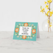 Carte Appréciation des bénévoles (Fleur jaune)