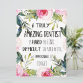 Carte Appréciation des dentistes Docteur Merci Citation (Debout devant)