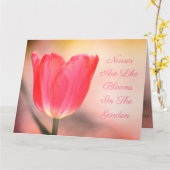 Carte Appréciation des infirmières (Fleur jaune)