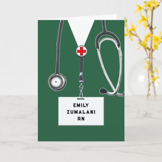 Carte Appréciation des infirmières (Fleur jaune)