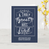 Carte Appréciation drôle du Merci de patron (Fleur jaune)