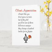 Carte Appréciation du client, Poème d'appréciation du cl (Fleur jaune)