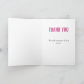 Carte Appréciation du Merci prodigieuse (Intérieur)