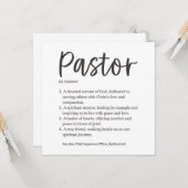 Carte Appréciation du pasteur (Devant/Arrière en situation)