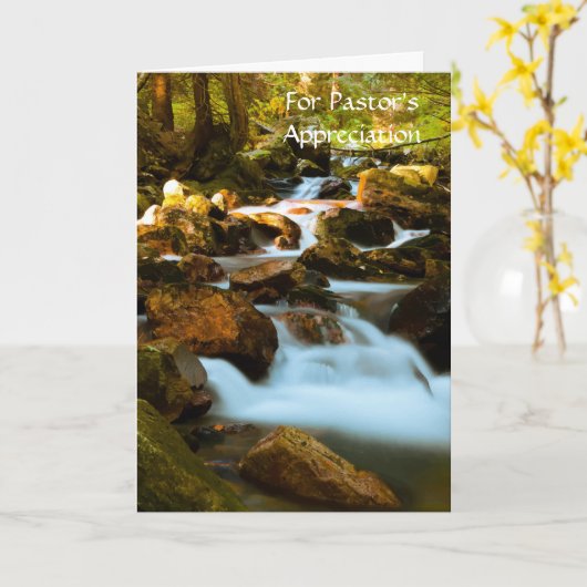 Carte Appréciation du pasteur (Fleur jaune)