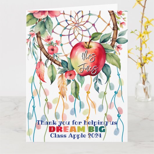 Carte appréciation du professeur empreinte de capture de (Fleur jaune)