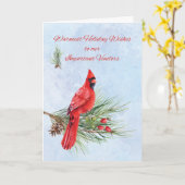 Carte Appréciation du vendeur Affaires Cardinal de Noël (Fleur jaune)