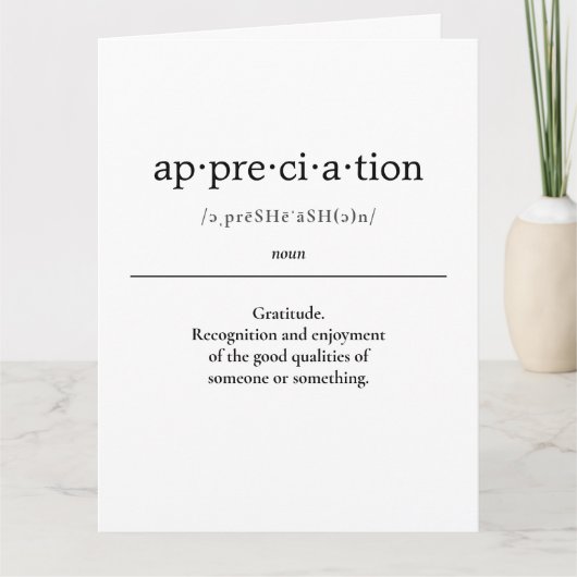 Carte Appréciation Enseignant Cadeau CoWorker (Devant)