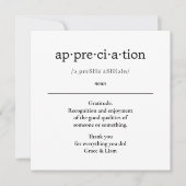 Carte Appréciation Enseignant Cadeau CoWorker Card (Devant)