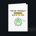 Carte Appréciation | Mignonne | Aujourd'hui Extraordinai<br><div class="desc">Carte de voeux amusante avec une citation simple et mignonne "Appréciation". Cette carte peut être personnalisée avec votre propre nom et texte pour faire une carte vraiment unique et extraordinaire pour votre être cher. Le message interne peut également être facilement mis à jour avec votre propre message.</div>