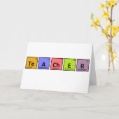 Carte Appréciation périodique de l'enseignant de table (Fleur jaune)