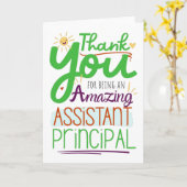 Carte Appréciation principale de l'Assistant Merci (Fleur jaune)