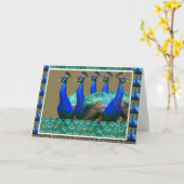 Carte Appréciez :  Le paon n fait varier le pas des (Fleur jaune)