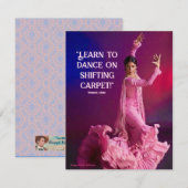 Carte Apprenez à danser sur le tapis de déménagement (Devant / Derrière)