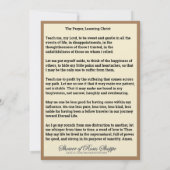 Carte Apprentissage religieux Christ, prière de Jésus (Dos)