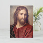 Carte Apprentissage religieux Christ, prière de Jésus (Debout devant)