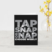 Carte Appuyez Sur Snap Ou Nap Brazillian Jiu Jitsu Bjj (Fleur jaune)