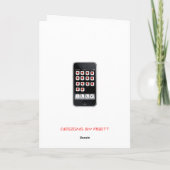 carte appy de Valentines d'iLove d'iPhone (Dos)