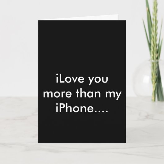 carte appy de Valentines d'iLove d'iPhone (Devant)
