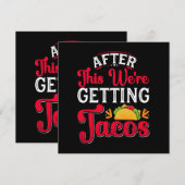Carte Après ça, on va manger des tacos (Devant / Derrière)