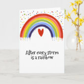 Carte après chaque tempête est un arc-en-ciel de contrôl (Fleur jaune)