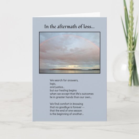 Carte Après la perte... (Devant)