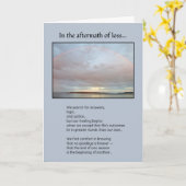 Carte Après la perte... (Fleur jaune)