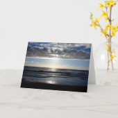 Carte Après-midi à la plage (Fleur jaune)