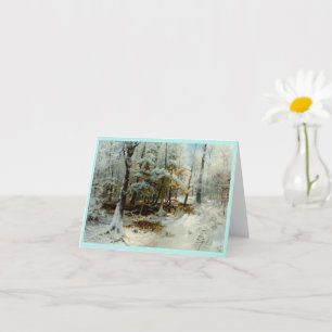 Carte Après-midi d'hiver calme