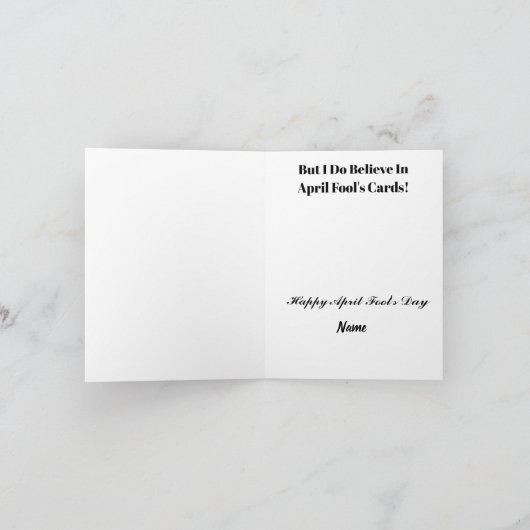 Carte April Fool's Card Without Pranks (Intérieur)