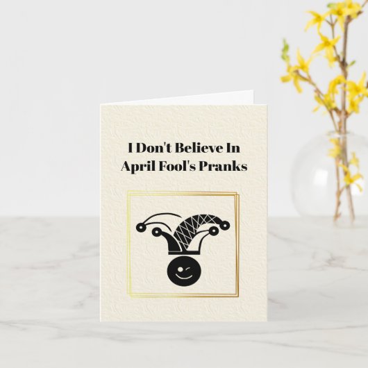 Carte April Fool's Card Without Pranks (Fleur jaune)