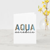 Carte Aqua Aerobics Empreinte Cheetah Livres d'aquagym (Fleur jaune)