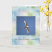 Carte Aqua Blue Green Hawaii Ocean Bird (Fleur jaune)