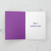 Carte Aqua et Purple nage synchronisée Personnalisée (Intérieur)