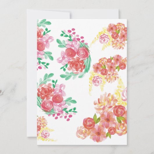 Carte Aqua fleur (Dos)