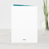 Carte Aqua Gold Glitzy Parties scintillant (inspirée de  (Dos)