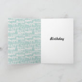 Carte Aqua heureux de mots (Intérieur)