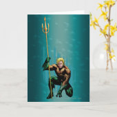 Carte Aquaman Crouching (Fleur jaune)